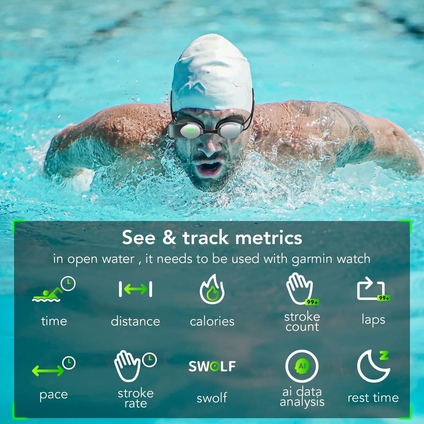 Original Holoswim2 Smart Swimming Goggles: Your Ultimate Assistant for Professional Swimmers