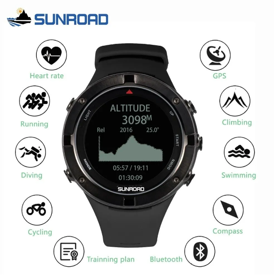 Sunroad FR934 Smartwatch: The Ultimate Companion for Triathlons, Decathlons, and Mountain Experts