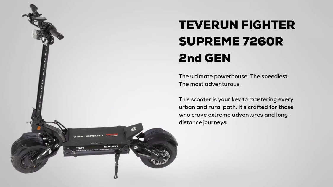 Teverun Fighter SUPREME 7260R: Unleash Your Ride with Unmatched Speed and Range