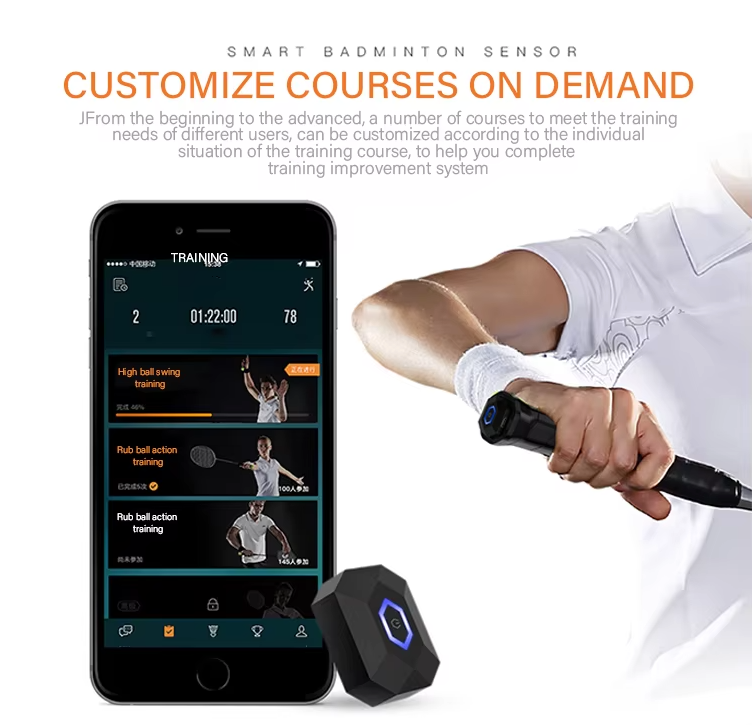 Transform your badminton skills with the ultimate bluetooth-connected smart motion sensor