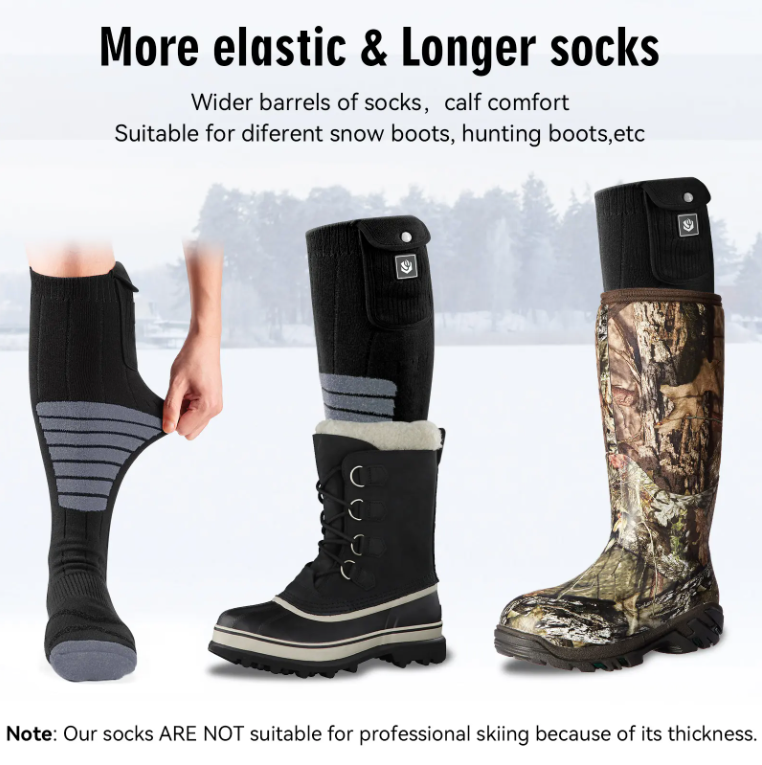 Best smart & quality of Heated Socks for Men Women with Thermal APP Remote Control Rechargeable Electric Battery