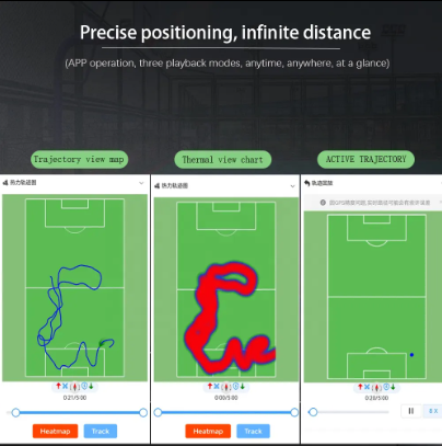 SET 12 players Football and basketball positioning tracker, activity trajectory, motion direction data statistics and playback, team version