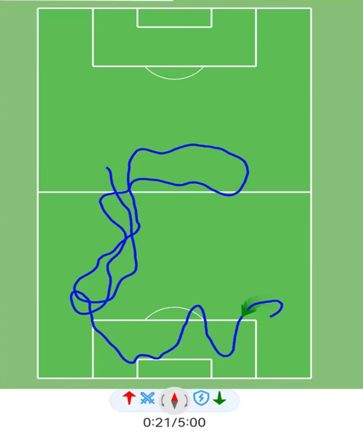 SET 12 players Football and basketball positioning tracker, activity trajectory, motion direction data statistics and playback, team version