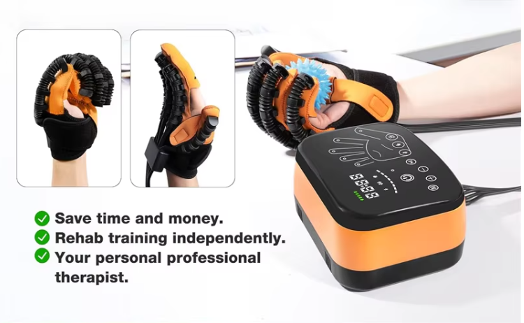 Top grade Hand Exercise Therapy Stroke Hand Exerciser Rehabilitation Robot Glove