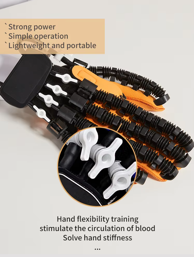 Top grade Hand Exercise Therapy Stroke Hand Exerciser Rehabilitation Robot Glove