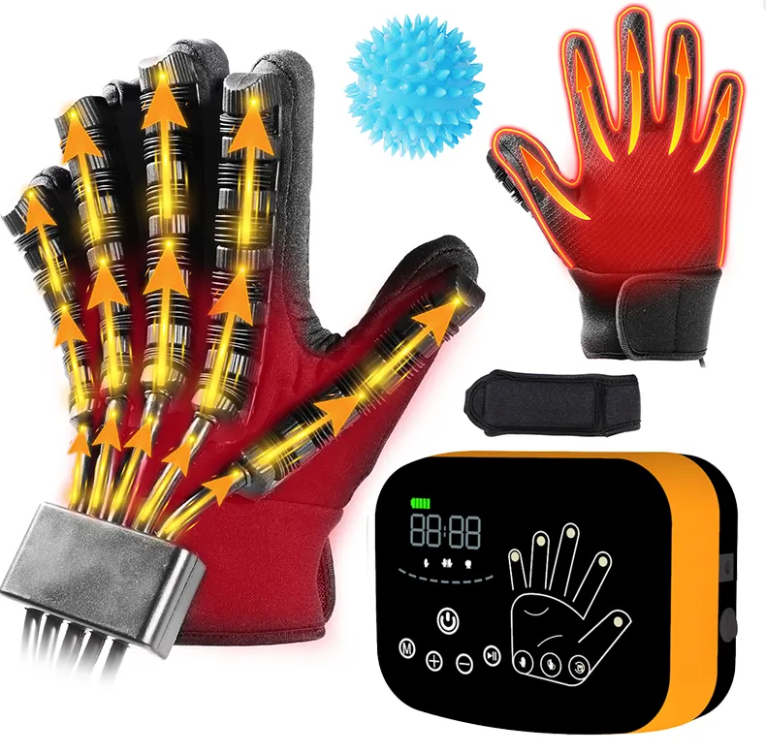 Top grade Hand Exercise Therapy Stroke Hand Exerciser Rehabilitation Robot Glove