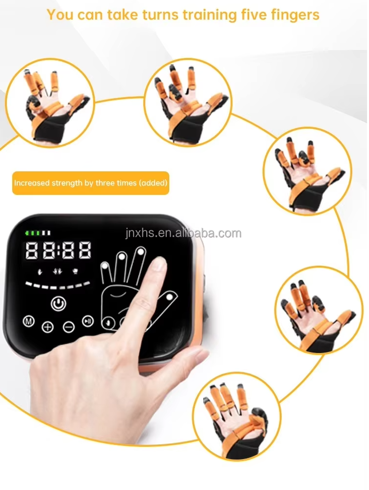 Top grade Hand Exercise Therapy Stroke Hand Exerciser Rehabilitation Robot Glove