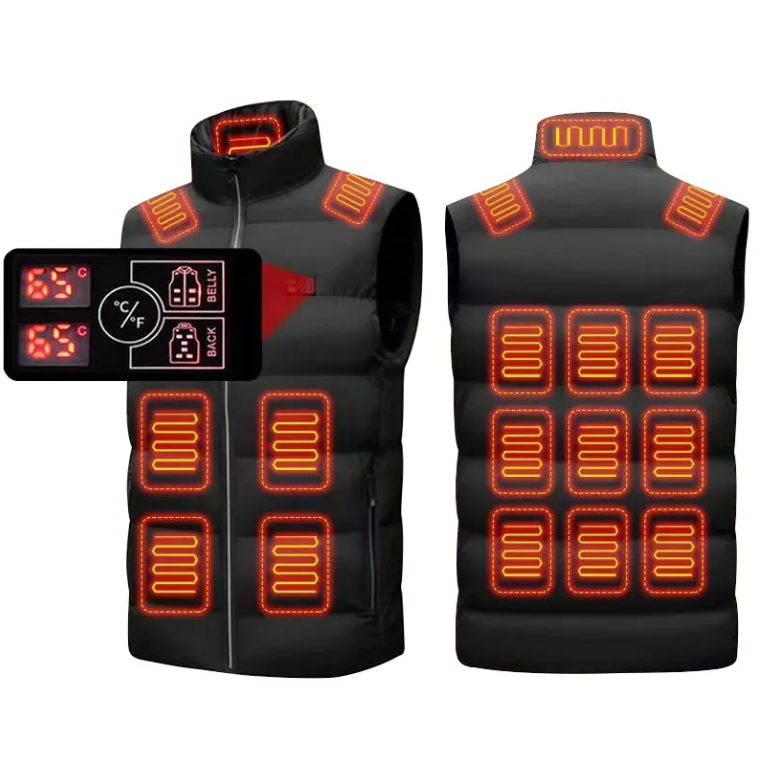 Stay Toasty and Trendy: HC-220 Heated Vest with 18 Heating Zones and Smart Temperature Control