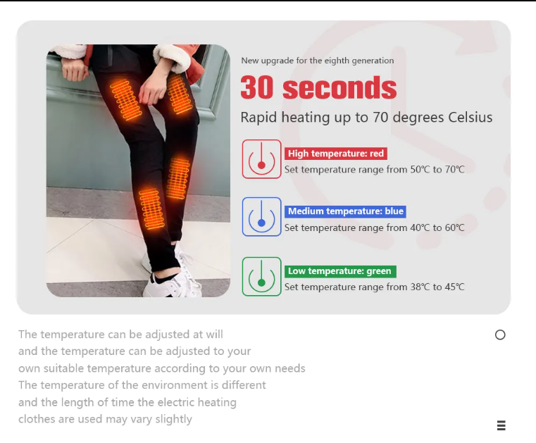 Ultimate Winter Comfort: Carbon Fiber Heated Pants for Men and Women