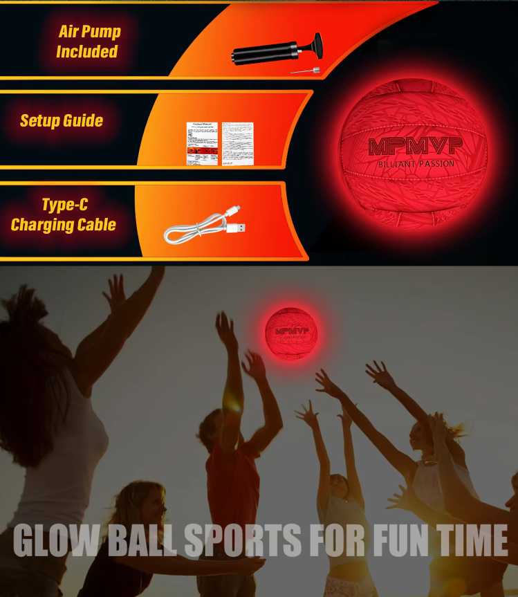 Brilliant Passion LED Volleyball: Illuminate Your Game Day or Night