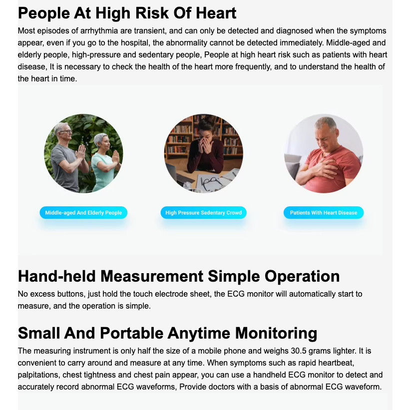 HeartGuard 600: The Smart Portable ECG Monitor for Ultimate Heart Health Protection