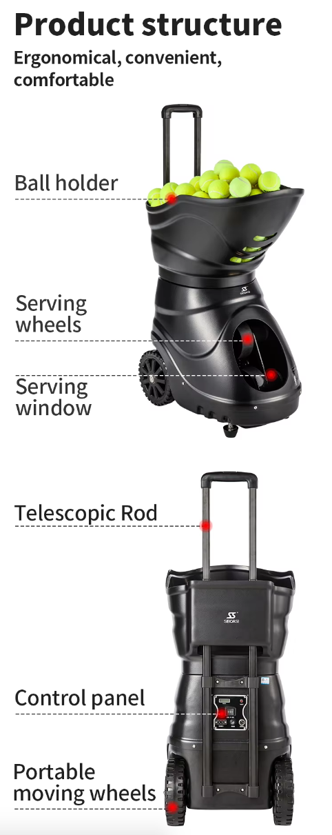 Siboasi SS-T2202A: The Ultimate Smart Tennis Ball Launcher for Precision Training and Unmatched Performance