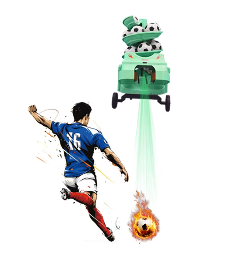 Intelligent Soccer Football Throwing Machine For Football Soccer Sports Athletics Training ( Shoot the ball up to 140 km/H)