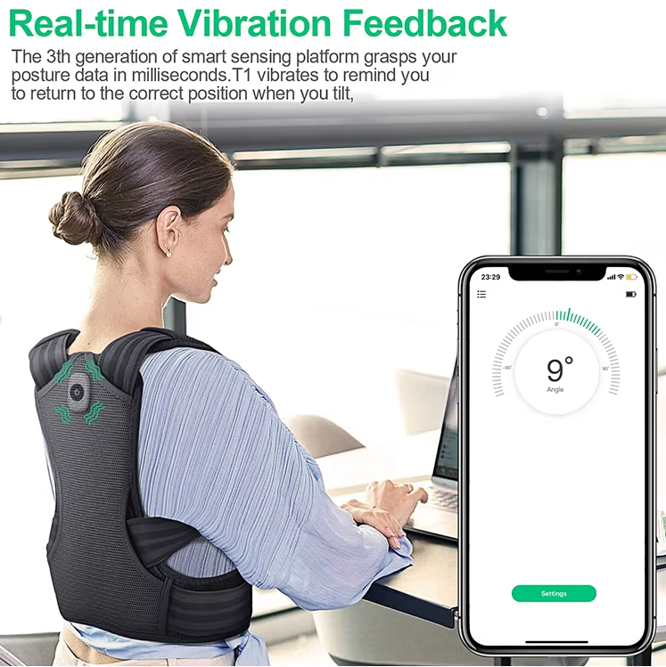 BEST SMART ASSISTANT FOR WORKOUT EVER: Intelligent Posture Corrector with APP for Posture Tracking and Training