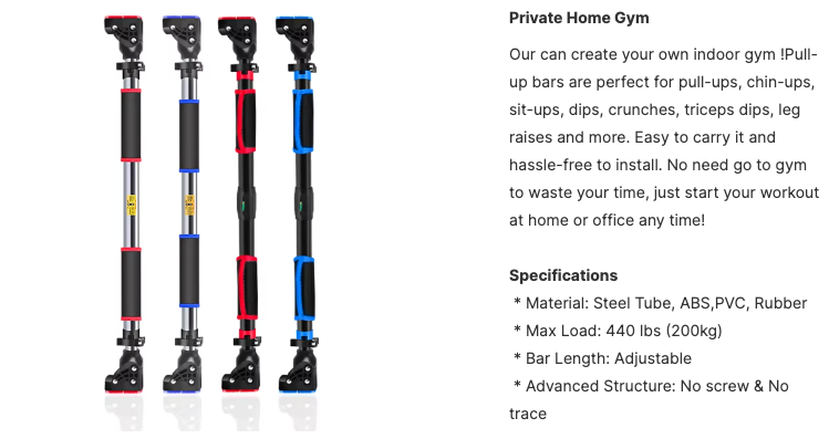 Transform Your Space with the Private Home Gym Pull-Up Bar