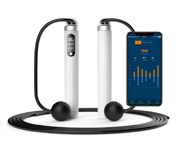 J-Style 2023B Smart Skipping Rope with Digital Calorie Counter & App Integration