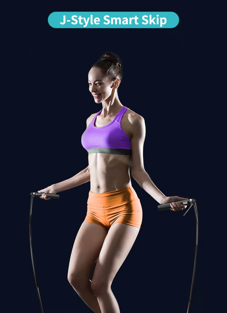 J-Style 2023B Smart Skipping Rope with Digital Calorie Counter & App Integration