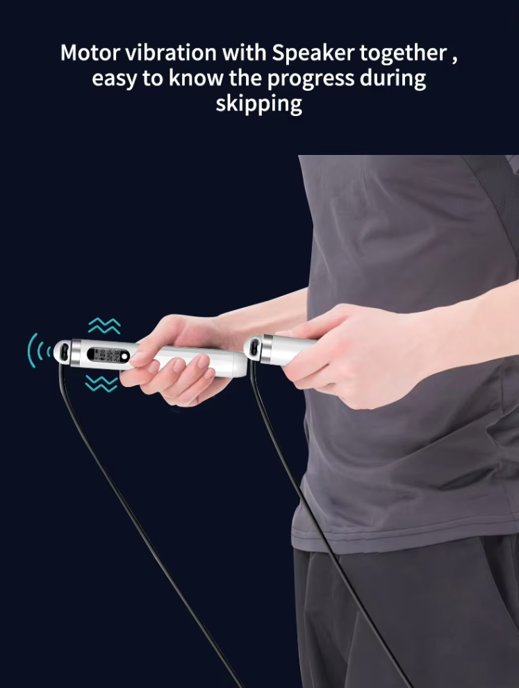 J-Style 2023B Smart Skipping Rope with Digital Calorie Counter & App Integration