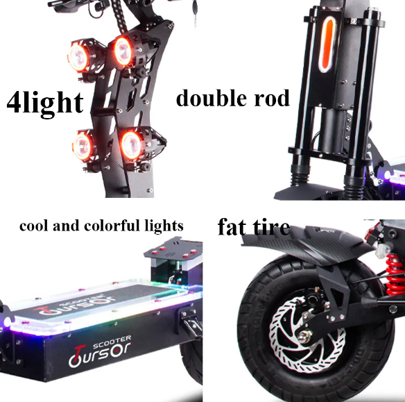 Fast 13 inch 72V 8000W dual motor Adult electric scooter adult 8000 / 10000 watt