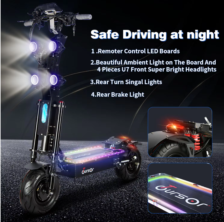 Fast 13 inch 72V 8000W dual motor Adult electric scooter adult 8000 / 10000 watt