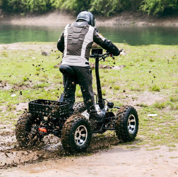 Scooter Electric Mountain Tank ( 100% WATERPROOF) 21 inch Four Engines ATV off road Scooter 10000 w