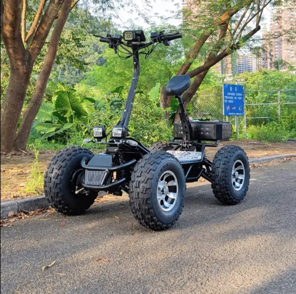 Scooter Electric Mountain Tank ( 100% WATERPROOF) 21 inch Four Engines ATV off road Scooter 10000 w