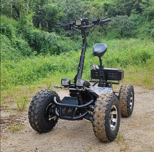 Scooter Electric Mountain Tank ( 100% WATERPROOF) 21 inch Four Engines ATV off road Scooter 10000 w