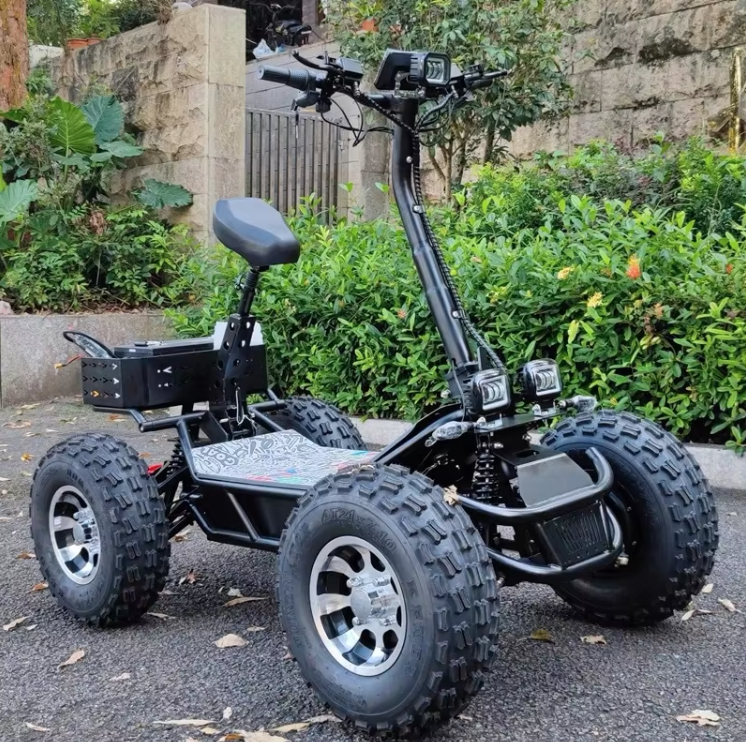 Scooter Electric Mountain Tank ( 100% WATERPROOF) 21 inch Four Engines ATV off road Scooter 10000 w