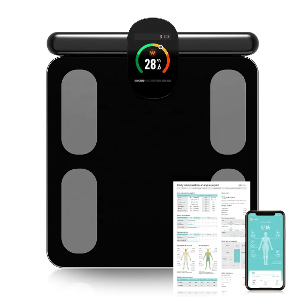 Professional Smart Body Master: Advanced Digital BMI Scale with 29 Essential Health Metrics, Weighs Up to 180 kg