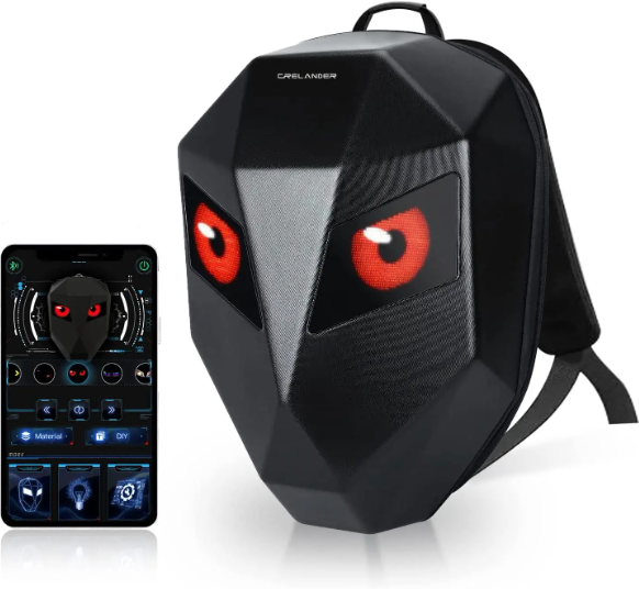 Crelander LED Cool Knight Smart Backpack: The Ultimate Fun and Stylish Companion for Your Adventures