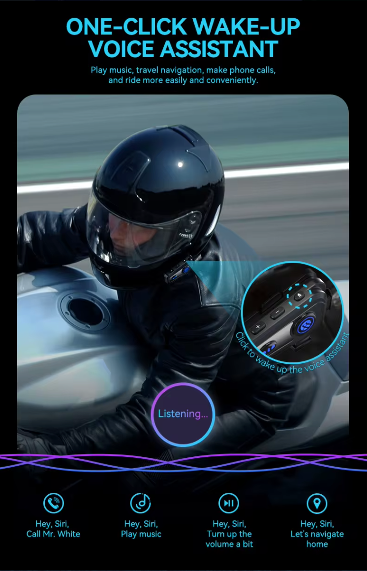 AVMAGIC Smart Bluetooth Helmet Headset: Elevate Your Riding Experience