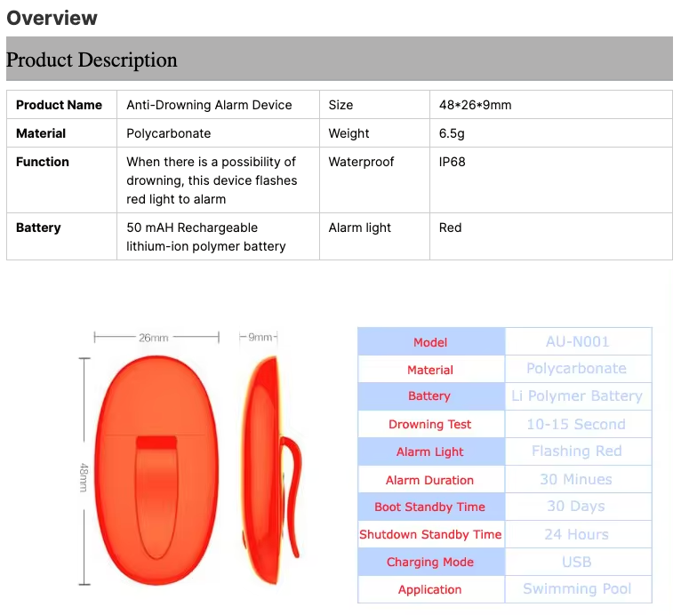 SAVE LIFE OF YOUR KIDS / Anti-Drowning Alarm Device