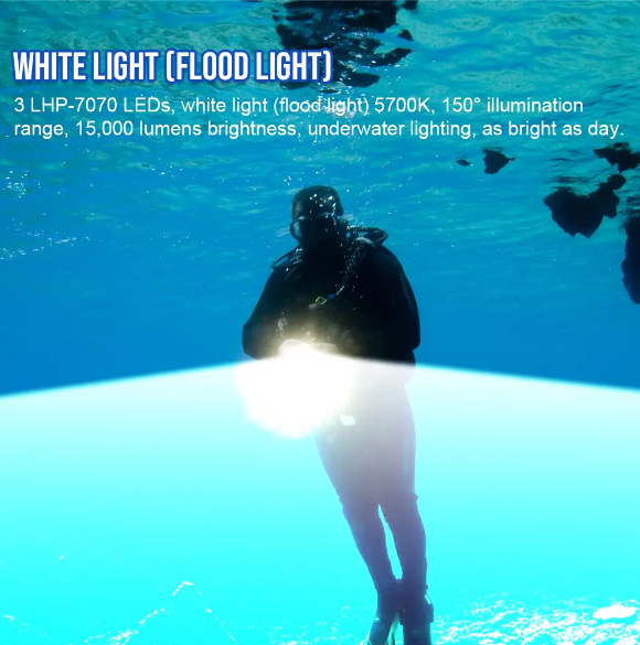 Illuminate Your Underwater Adventures: Discover the DF90 Diving Flashlight!