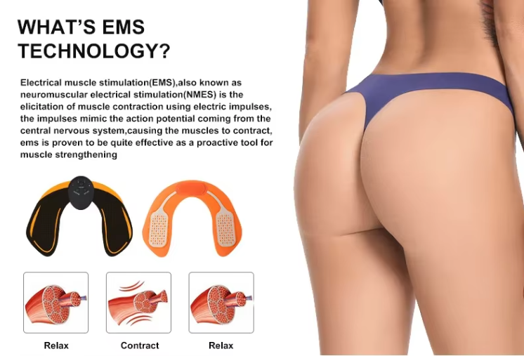 culpt Your Curves: The Ultimate EMS Buttocks Stimulator for Effortless Confidence.