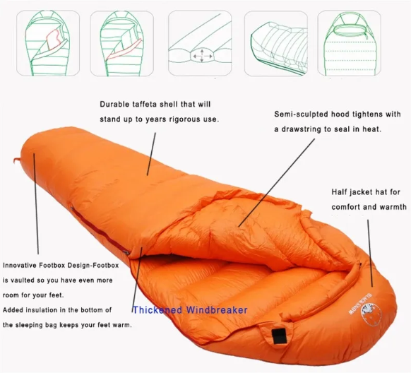 Conquer the Cold: BLACKSNOW Winter Sleeping Bags for Ultimate Adventure Comfort—Designed for Temperatures Down to -35°C