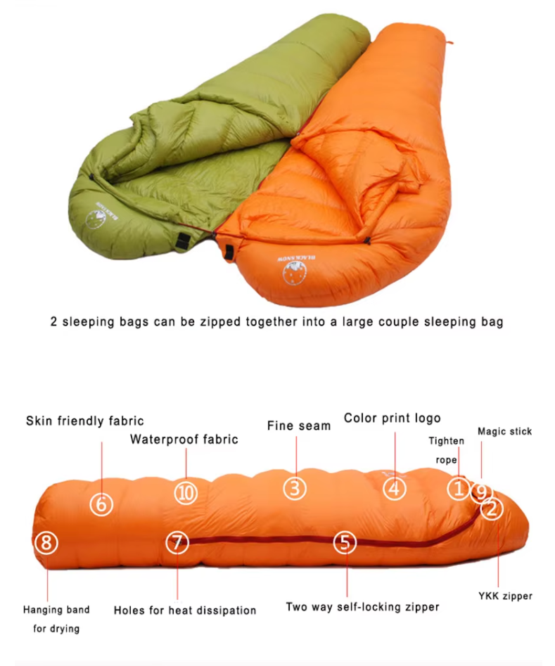 Conquer the Cold: BLACKSNOW Winter Sleeping Bags for Ultimate Adventure Comfort—Designed for Temperatures Down to -35°C