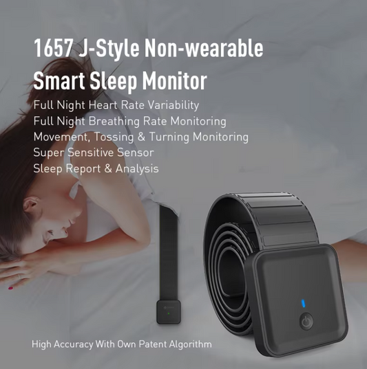 Professional Smart Sleep Monitor: Advanced Heart Rate & Breathing Tracker for Optimal Recovery