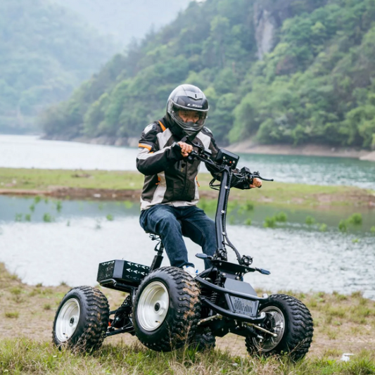 Scooter Electric Mountain Tank ( 100% WATERPROOF) 21 inch Four Engines ATV off road Scooter 10000 w