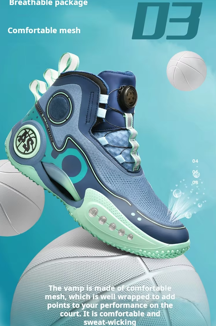 Game-Changer: Futuristic High-Top Basketball Shoes for Unmatched Style and Performance