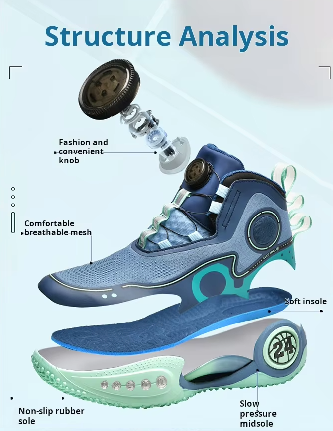 Game-Changer: Futuristic High-Top Basketball Shoes for Unmatched Style and Performance