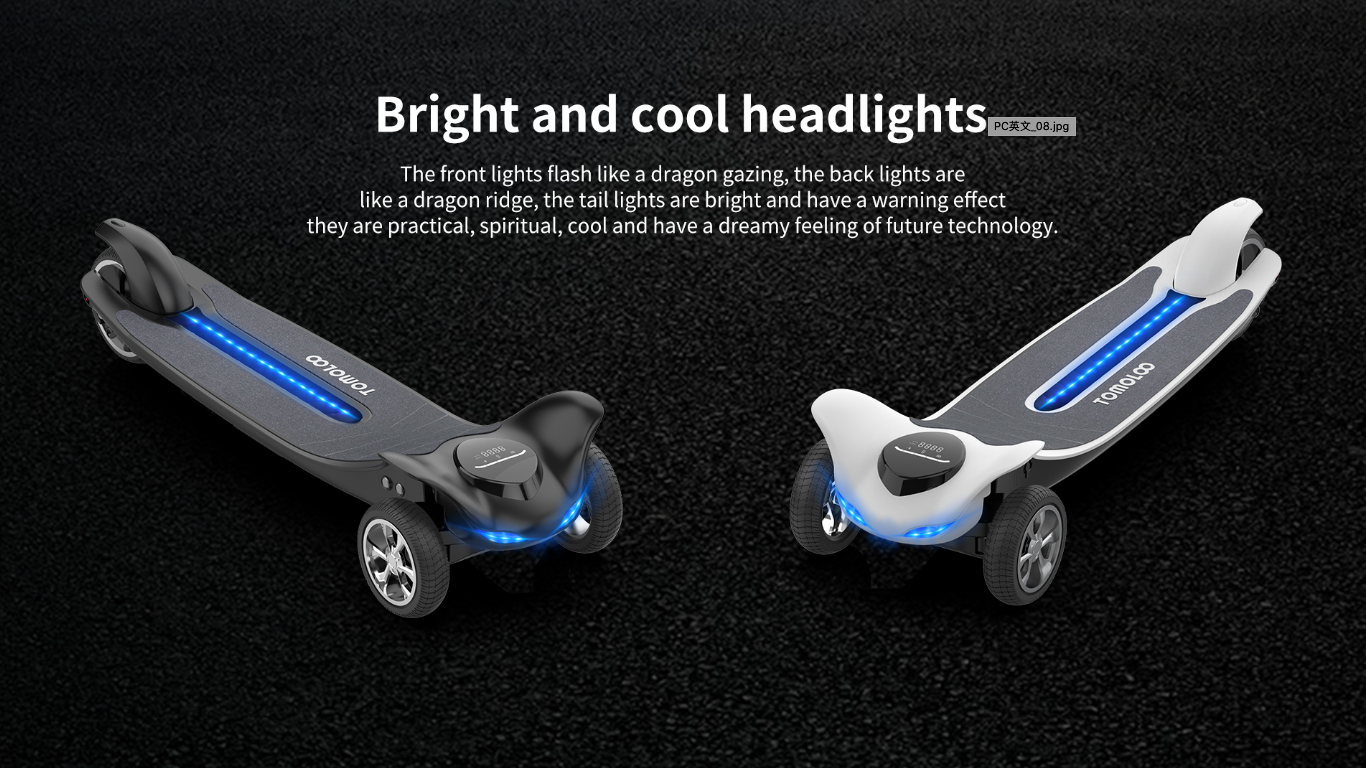 Experience the Thrill: Ride the Dragon Knight H3 Three-Wheeled Electric Skateboard