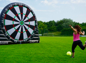 Experience the Ultimate Fun with Football Dart Inflatable Soccer Dart Game!