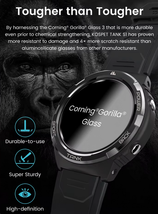 KOSPET TANK S1: The Ultimate Adventure-Ready Smartwatch for the Fearless