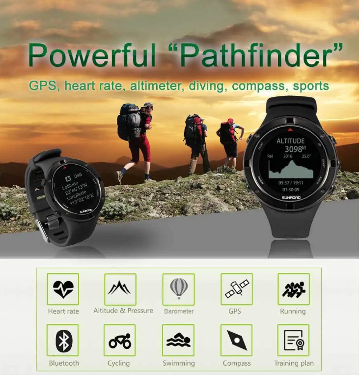 Sunroad FR934 Smartwatch: The Ultimate Companion for Triathlons, Decathlons, and Mountain Experts