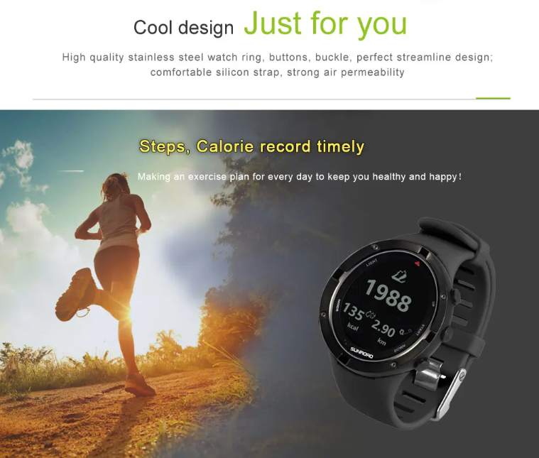 Sunroad FR934 Smartwatch: The Ultimate Companion for Triathlons, Decathlons, and Mountain Experts