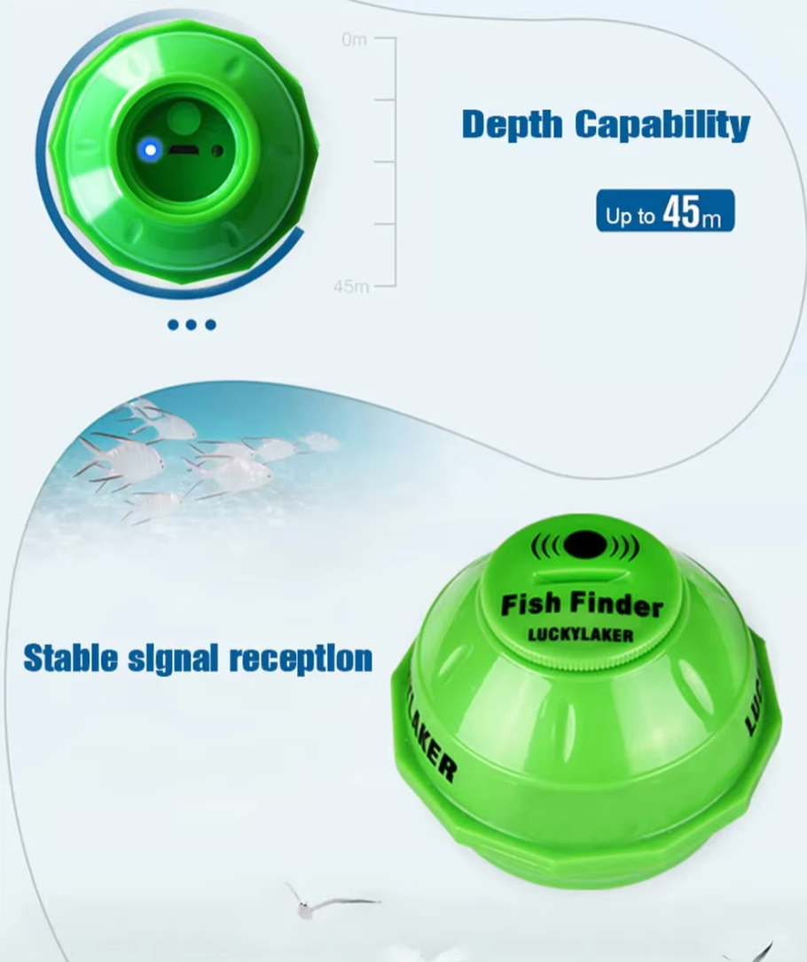 Lucky-FF916: WiFi Wireless 50m Range Fish Finder Sonar for Unforgettable Boat Fishing Adventures