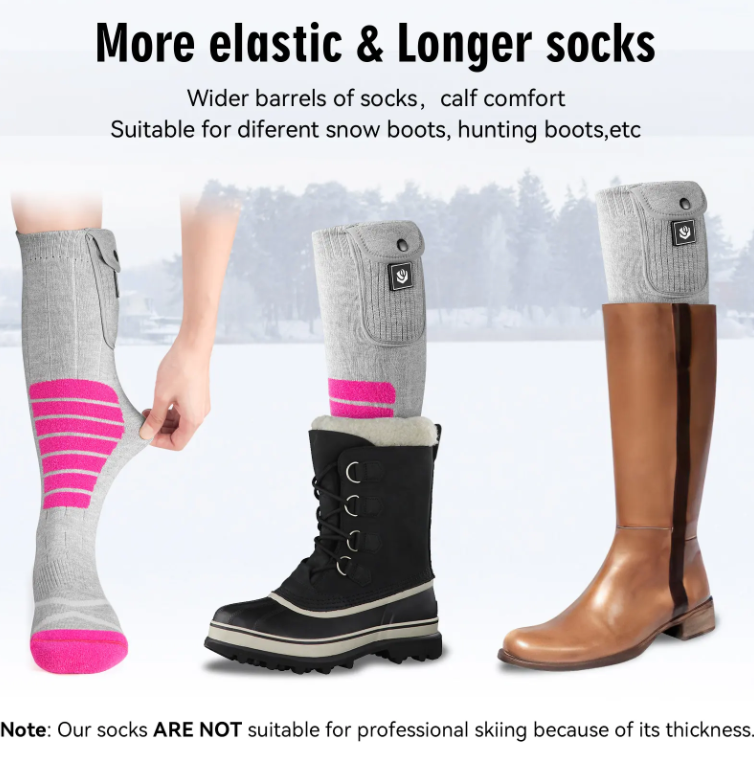 Best smart & quality of Heated Socks for Men Women with Thermal APP Remote Control Rechargeable Electric Battery