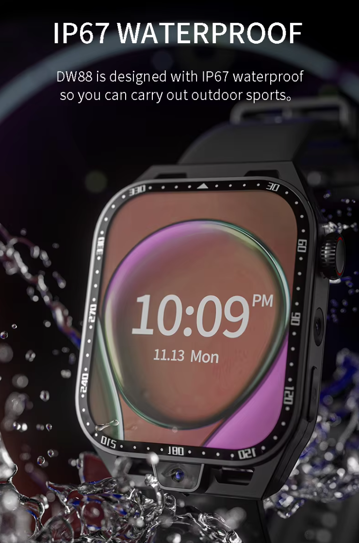 DW18 Smart Watch: Your All-in-One 4G Connectivity & Health Companion