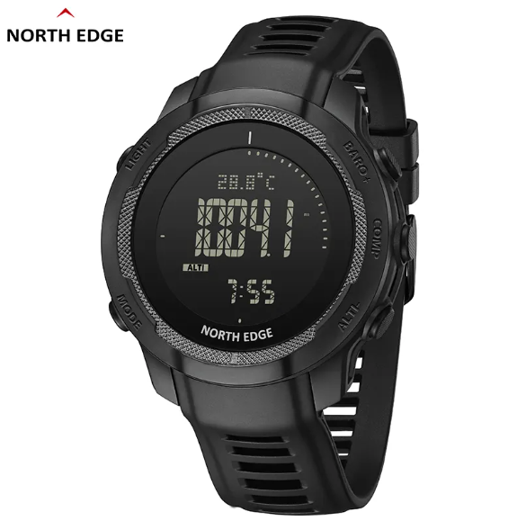 NORTH EDGE VERTICO: Ultra-Light Commando Carbon Digital Watch Weighing Just 65g for Ultimate Performance