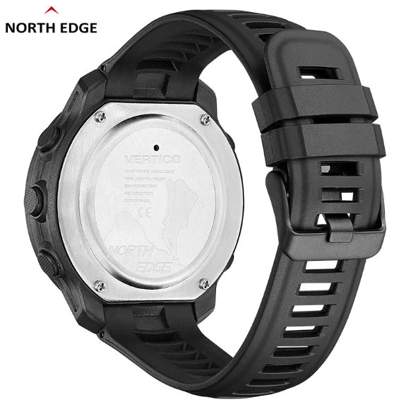 NORTH EDGE VERTICO: Ultra-Light Commando Carbon Digital Watch Weighing Just 65g for Ultimate Performance